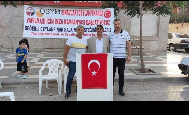 Binlerce genç Ceylanpınar’da sınava girdi