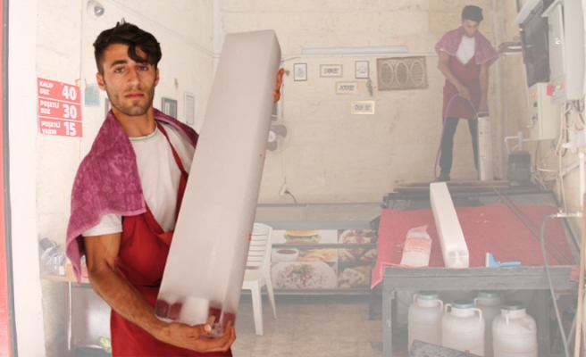 Hava sıcaklıklarıyla birlikte, buz satışları da arttı