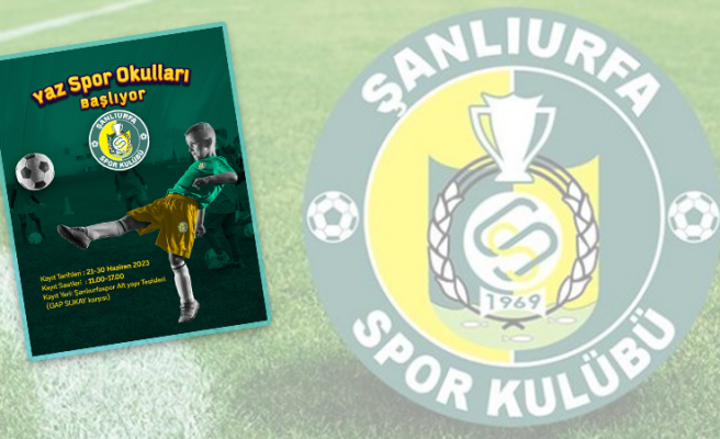 Şanlıurfaspor'da gençler için Yaz Spor Okulları başlıyor
