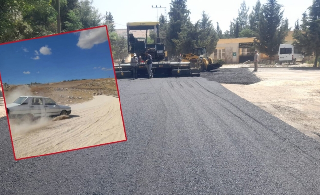 Tamamlanamayan asfaltlama çalışmasından köylüler dertli