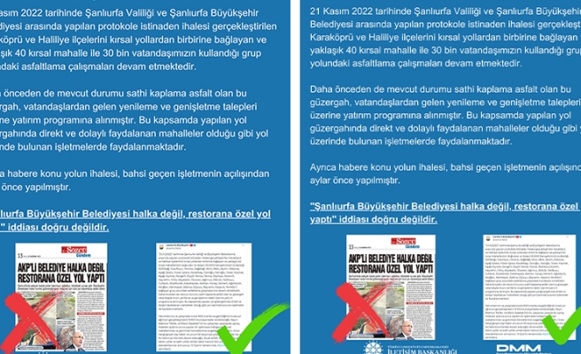 İletişim Başkanlığı Dezenformasyonla Mücadele Merkezi’nden Tanal’ın iddiasına yanıt