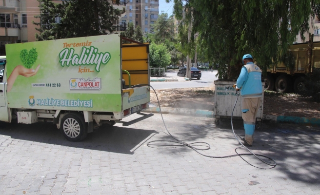 Haliliye’de bayram sonrası temizlik çalışması