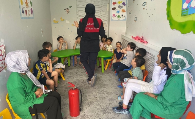 Büyükşehir’den minik öğrencilere yangın eğitimi