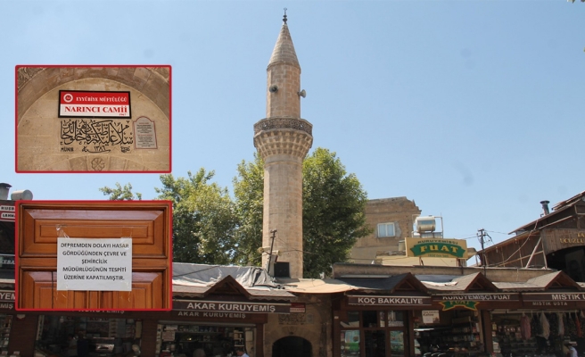 Tarihi Narıncı Camii’nin onarımına hala başlanmadı