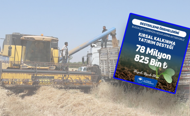 Tarımsal desteklemeler çiftçilerin hesaplarına yatırıldı