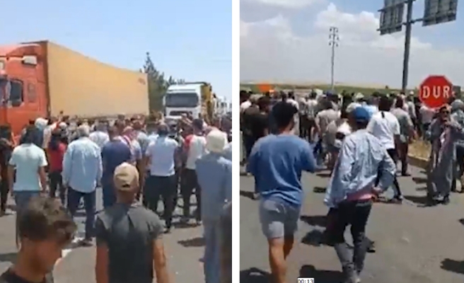 Şanlıurfa'da çiftçiler yol kapattı!