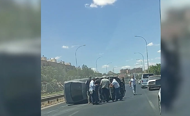 Eyyübiye'de meydana gelen kazada 2 kişi yaralandı