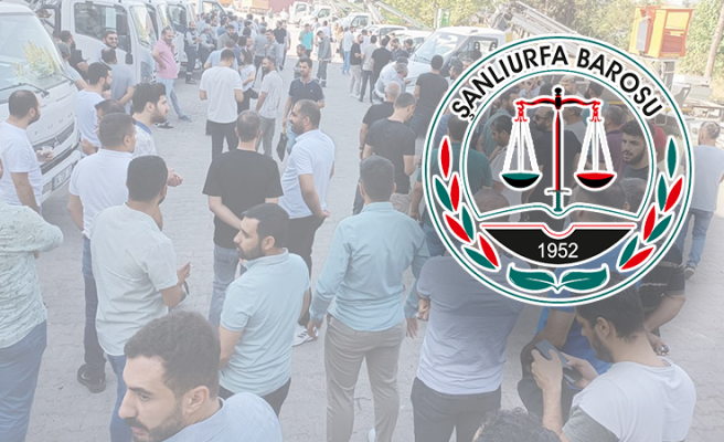 Urfa Barosu DEDAŞ işçilerinin eylemine destek açıklaması yaptı