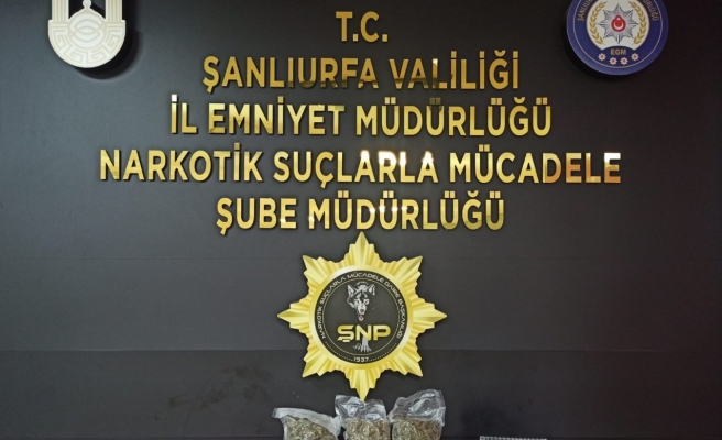 Urfa'da yolcunun bagajından uyuşturucu çıktı!