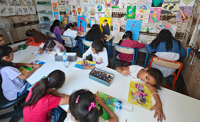 Eyyübiyeli çocuklar yaz kurslarında eğlenip öğreniyorlar