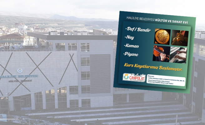Haliliye’de kültür ve sanat kursları başlıyor