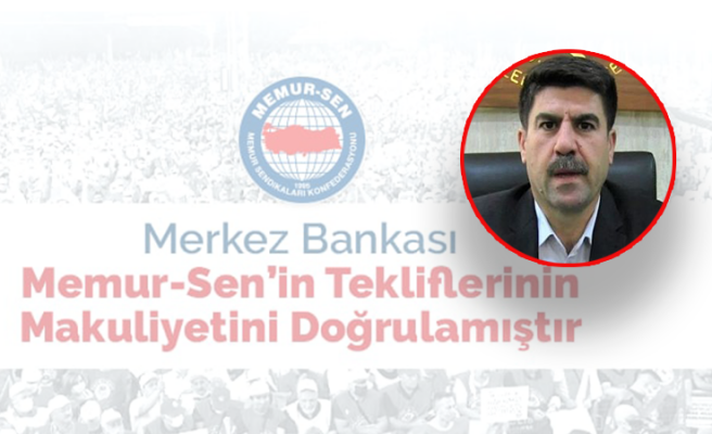 Coşkun: MB tahminleri tekliflerimizin makuliyetini doğrulamıştır