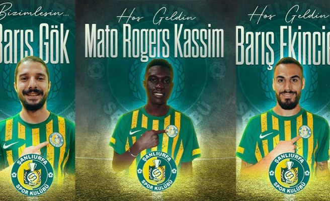 Şanlıurfaspor'da 3 transfer daha