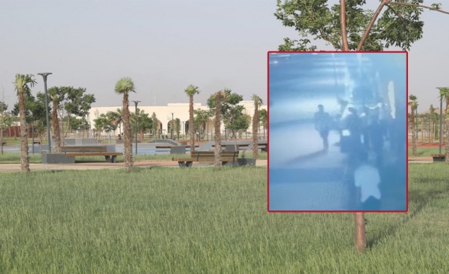 Millet Bahçesi’ndeki ağacı ateşe verdi