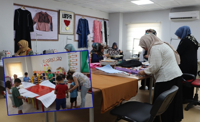 Anneler kursta çocuklar kreşte