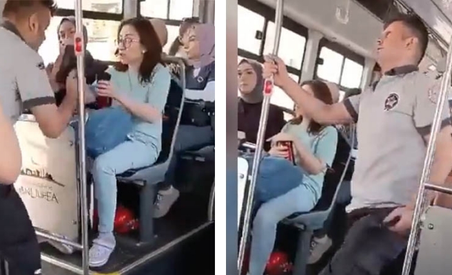 Urfa’da güvenlik görevlisi kadın yolcuya zor anlar yaşattı: O anlar kamerada!