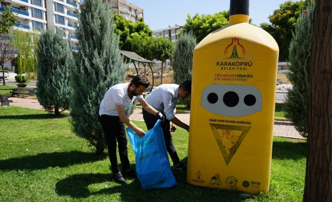 Karaköprü'de atık yağlar geri dönüşüme kazandırılıyor
