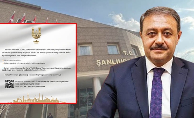 Vali Şıldak’tan tebrik çiçeği yerine 