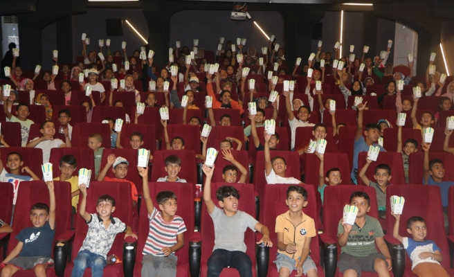 Şanlıurfalı çocuklar dijital sinemayı çok sevdi