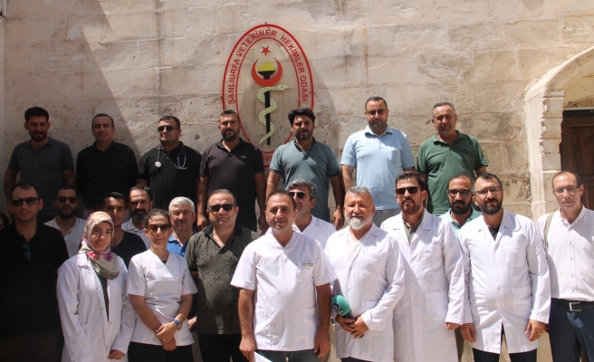 Urfa’da veteriner hekimler bir günlük iş bıraktı
