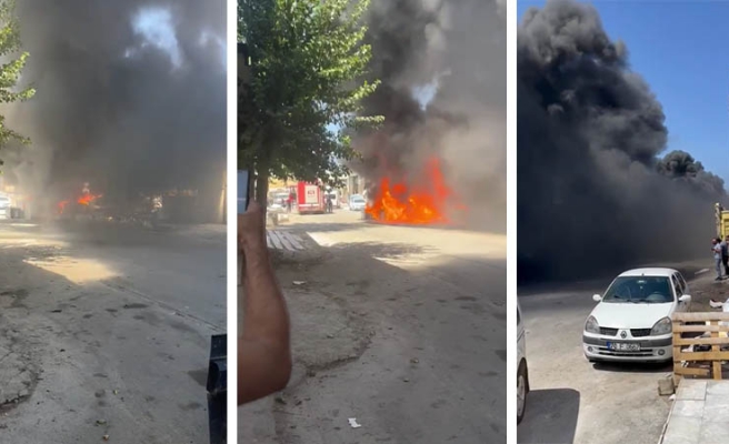 Urfa’da hurdacıda korkutan yangın!