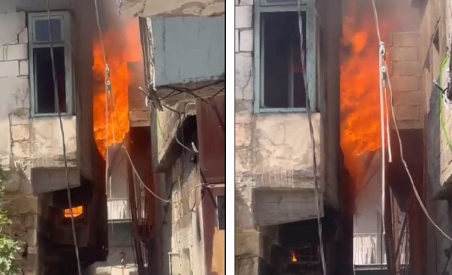 Birecik'te müstakil evde çıkan yangın korkuttu