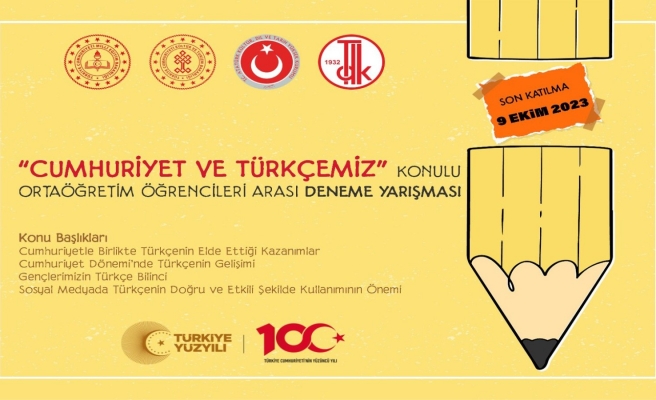 Cumhuriyet ve Türkçemiz’ deneme yarışması