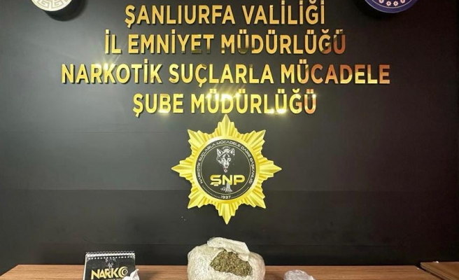 Urfa’da 13 kilo skunk ele geçirildi