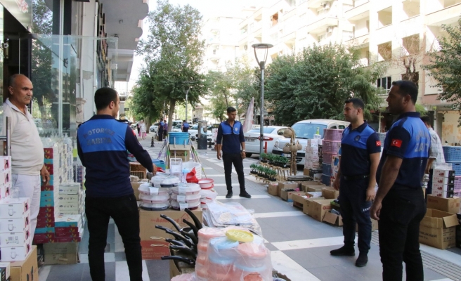 Haliliye’de zabıta kaldırım işgali denetimi gerçekleştirdi