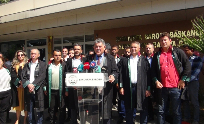 Şanlıurfa’da avukatlara yönelik şiddet protesto edildi