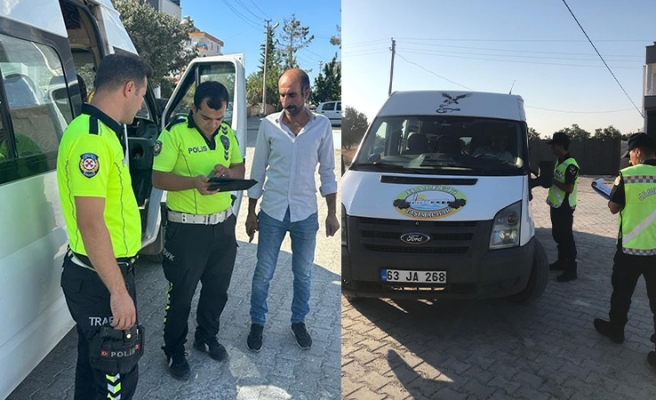 Halfeti’de okul servisleri denetlendi