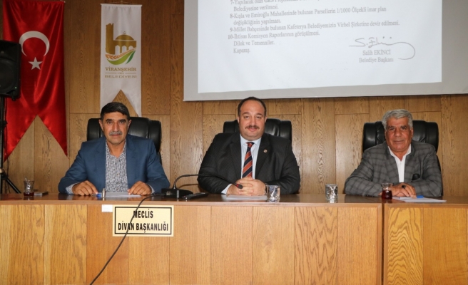 Viranşehir Belediyesi ekim ayı meclis toplantısı yapıldı