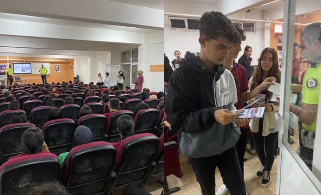 Halfeti'de gençlere trafik eğitimi