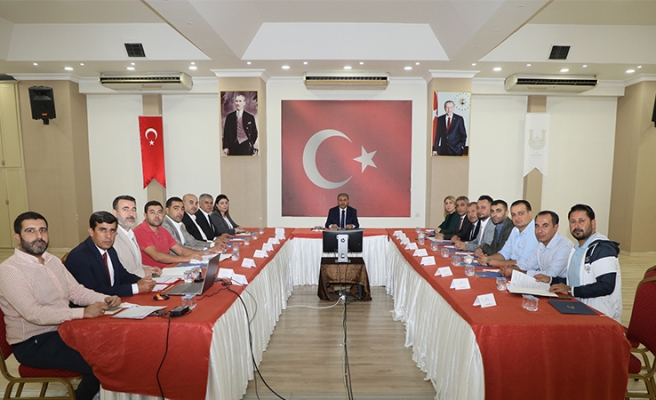 OSB müteşebbis heyeti Vali Şıldak başkanlığında toplandı