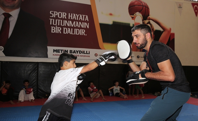 Karaköprü'de gençlerin hayatında fark yaratan spor kursları