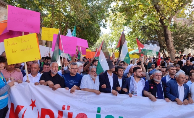 Urfa’da Filistin’e destek yürüyüşü (EK)