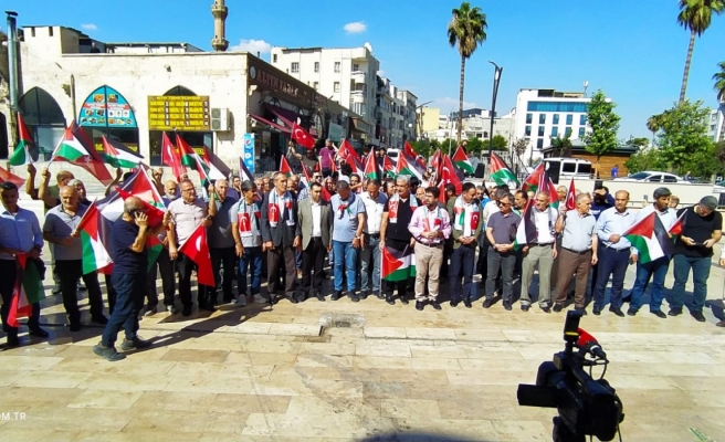 Urfa’da Filistin’e destek açıklaması