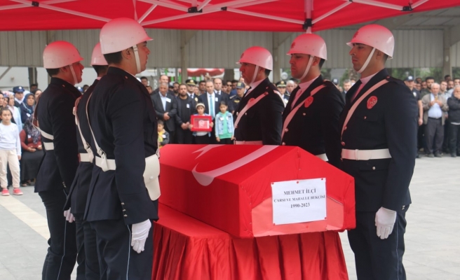 Kansere yenik düşen Urfa emniyetinde görevli bekçi için tören