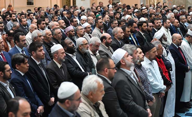 Şanlıurfa'da Gazze'deki saldırıda hayatını kaybedenler için gıyabi cenaze namazı kılındı