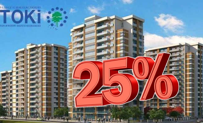 TOKİ'nin yüzde 25 indirimli kampanyasında son gün