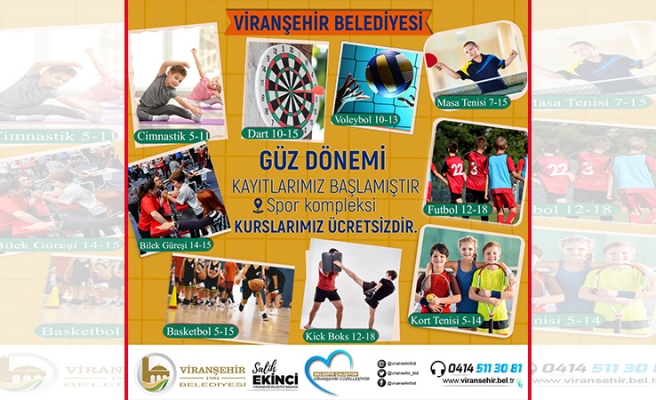 Viranşehir’de güz dönemi kurs kayıtları başladı