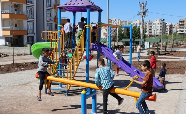 Siverek’in 3 farklı noktasında park çalışması