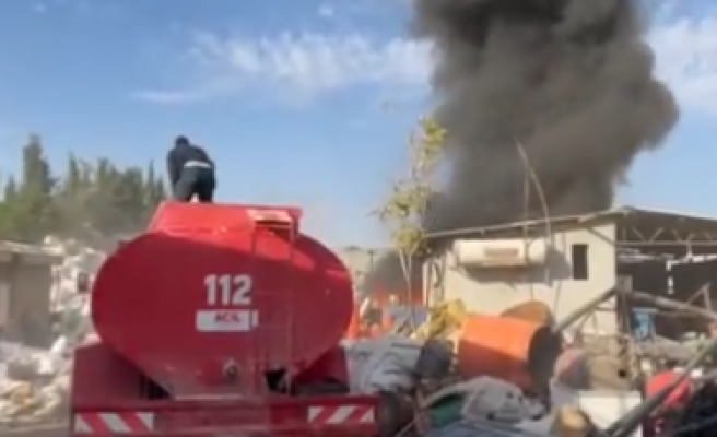 Suruç’ta geri dönüşüm tesisinde yangın
