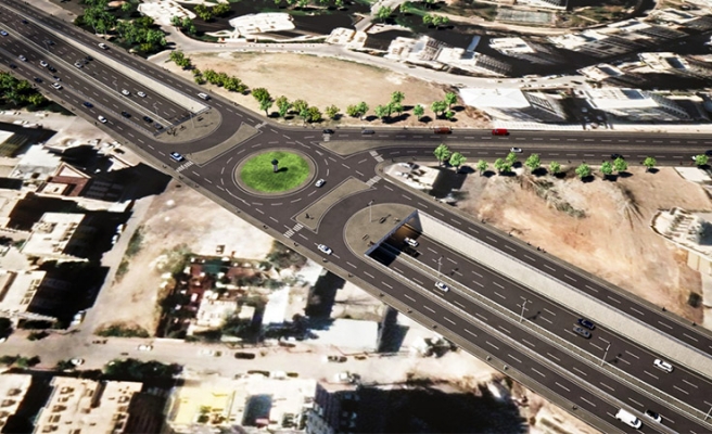 Balıkayağı Köprülü Kavşak çalışması devam ediyor