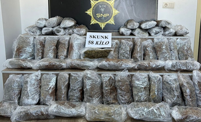 Siverek'te 58 kilo kimyasal uyuşturucu ele geçirildi