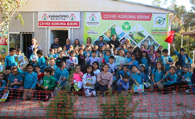 Karaköprü'de çocuklara çevre bilinci anlatıldı