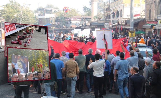 Urfa’da Filistin için yürüyüş düzenlendi