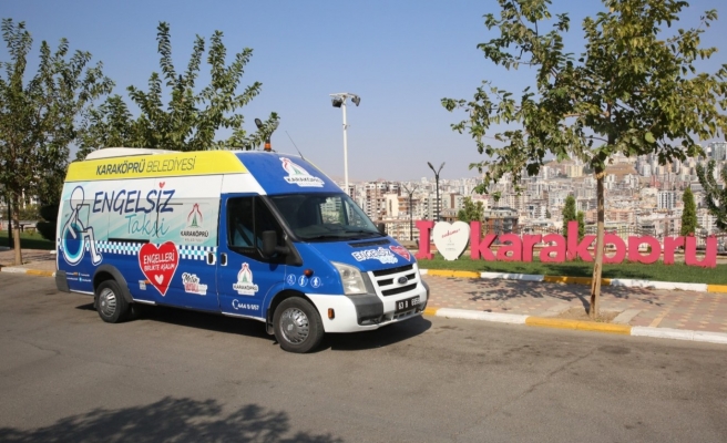 Karaköprü'de 'Engelsiz taksi' hizmeti