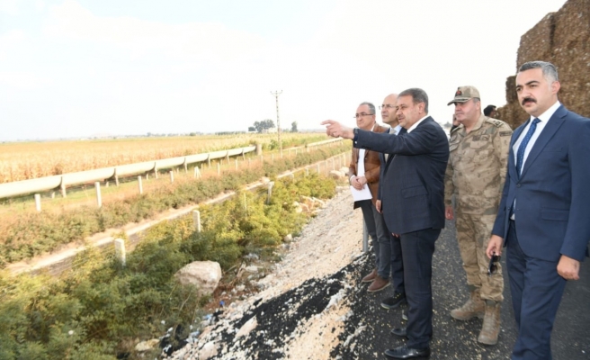 Vali Şıldak sulama kanallarını inceledi