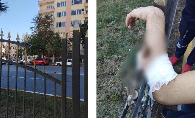 Urfa’da demir korkuluklara kolu saplanan genci itfaiye ekipleri kurtardı